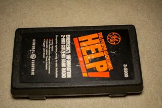 Vintage Help Ge Emergency 3 - 5900 Full Power 40 Channel Cb Radio 2 - Way Hard Case
