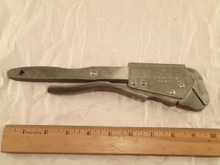 Vintage Reinhard Mccabe Co.  Model 10 Patent Pending Adjustable Slide - Jaw Wrench