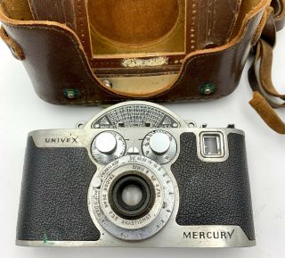Vintage Univex Mercury 35mm Camera In Case