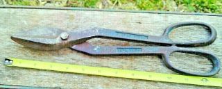 Large Vintage Heavy Duty Snips Shears Metal & More Cutters Forged Steel