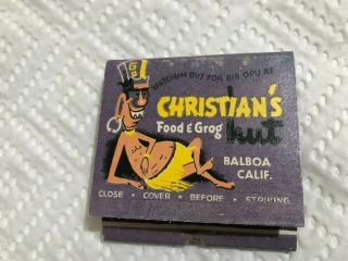Vintage Tiki Matchbook Christian 