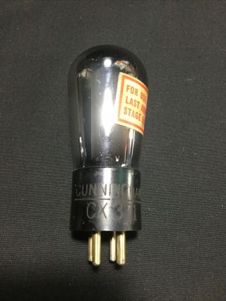 Cunningham Cx - 371a Globe Radio Vacuum Tube Vintage Audio Radio K.  7722