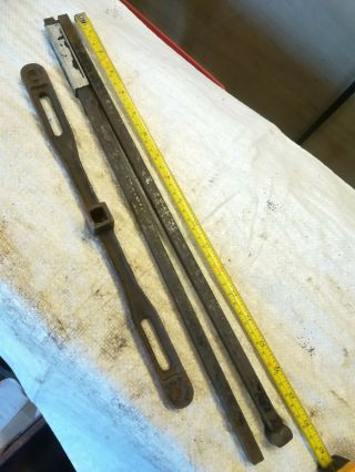 Vintage Car Jack Handle.  2 Piece Folding With T Handle.  Shelley,  Lake And Elliot