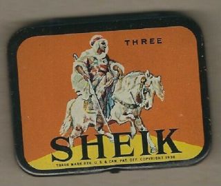 Vintage Sheik Condom/rubber Prophylactics Tin