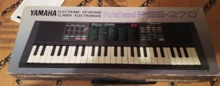 Vintage Yamaha Portasound Pss - 270 Voice Bank Electronic Keyboard