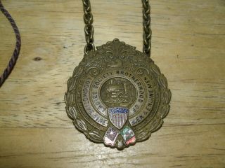 Ladies Society Brotherhood Of Locomotive Firemen And Engine Men Medal 1900 