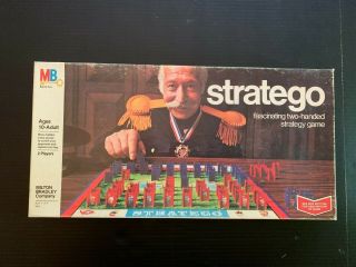 Vintage 1975 Stratego Milton Bradley Game Complete