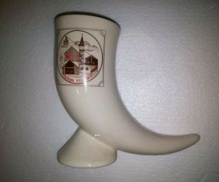 Vintage Mug Jackson Hole Teton Village Beer Ceramic Cup Boot Heel Skiing Ski Vg,