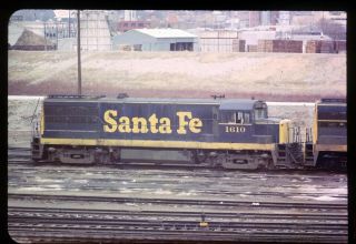 Rail Slide - Atsf Santa Fe Railway 1610 No Location 3 - 1967 Non K Film