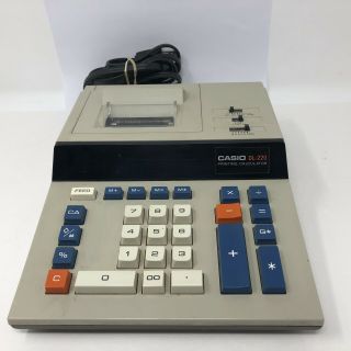 Vintage Casio Dl - 220 Desktop Printing Calculator Adding Machine Great