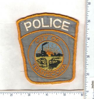 , 1 Vintage Transcona Police Dept Shoulder Patch (man)