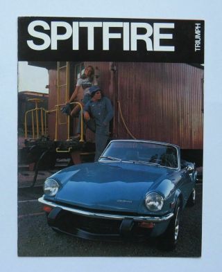 1974 Triumph Spitfire 1500 Brochure Vintage
