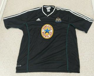 Vtg 90s Adidas Newcastle United Fc Football Club Soccer Mens Xl Jersey Brown Ale