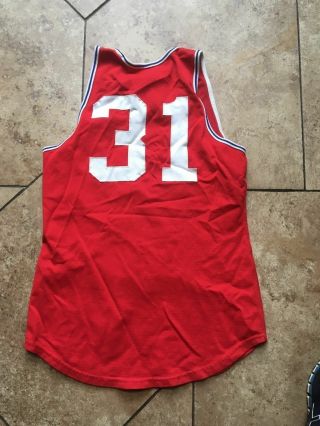 Vintage 1970s Youngstown State Penguins YSU Game Basketball Jersey worn 31 2