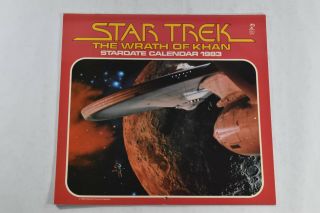 Star Trek Ii The Wrath Of Kahn 1983 Vintage Pocket Press Stardate Wall Calendar