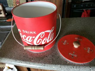 Vintage Coca Cola Aluminum Ice Bucket 5.  5 