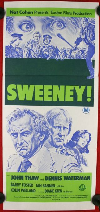 Vintage 1977 Film " Sweeney " Movie Poster