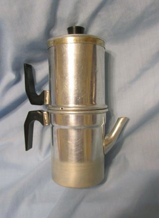 Vintage 1 - 2 Cup Flip Drip / Espresso Stovetop " Ilsa " Coffee Maker Pot (italy)