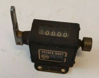 Vintage Veeder - Root Hartford Ct 5 Digit Mechanical Counter