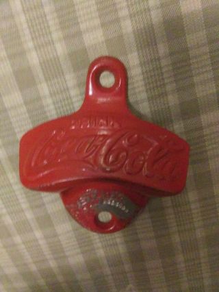 Vintage Coca Cola Bottle Opener Starr X 9 Cast Pat.  2333088