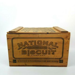National Biscuit Company Wood Box Nabisco 200th Anniversary Vintage Wooden Crate