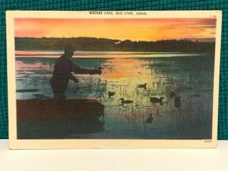 Vintage Postcard Rppc Rogers Lake,  Old Lyme,  Conn.  Price Is Right Showcase Entry