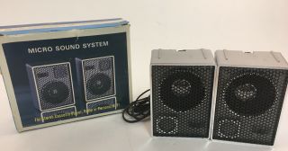 Vintage Micro Sound System With Headphone Jack Plug - For Cassette Player/radio