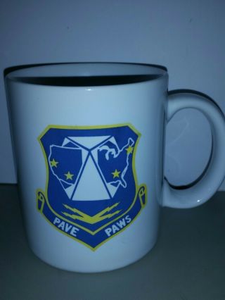 Pave Paws Missile Warning System Coffee Mug Cup Cold War Us Air Force Vintage