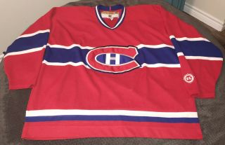 Vintage Koho Nhl Montreal Canadiens Hockey Jersey Adult 2xl Red Canada Sewn