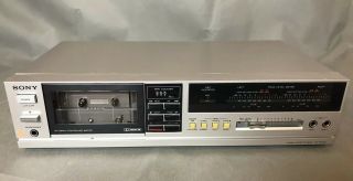 Vintage Sony Tc - Fx220 Stereo Cassette Deck (belts And Speed Calibrated)