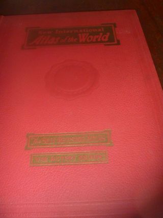 Vintage Atlas Of The World War History 1945 Geographical Pub.  Co