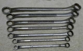 Vintage - Craftsman - 7 Pc Boxed End Wrench Set - V - Usa - 3/8 Thru 1 "