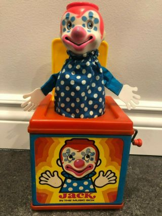 Jack In The Music Box.  Vintage Toy.  Mattel Preschool.  1976.  Box.  Euc.