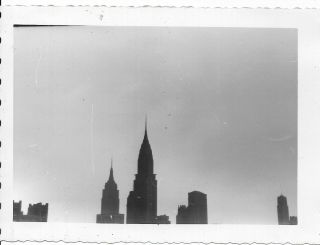 Vtg Abstract Photo Out Of Frame Top Of Building ? Empire State Building York