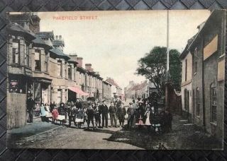 Vintage 1903 Suffolk Postcard Unposted Lowestoft Pakefield Street