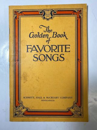 Vintage Songbook The Golden Book Of Favorite Songs Hall & Mccreary Chicago