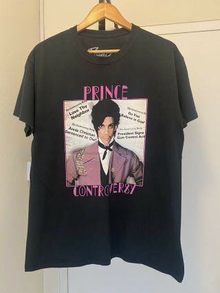 Prince Controversy T - Shirt Size L Large Vintage Tour