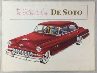 1952 Desoto Car Auto Brochure Sportsman Wagon Convertible