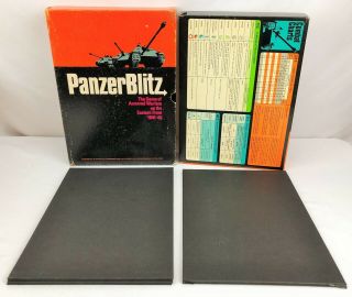 Panzer Blitz Board Game 1970 Avalon Hill Bookshelf Vintage Wwii Armored Warfare