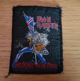 Vintage Iron Maiden Patch Og 80 