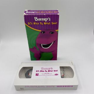 Barney’s It’s To Meet You Rare Vhs Oop Formerly Titled Friends Vintage