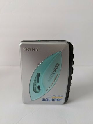 Vintage Sony Walkman Wm - Ex190 Mega Bass In Great