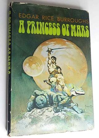 Vintage 1970 Book A Princess Of Mars By Edgar Rice Burroughs With Dust Jacket