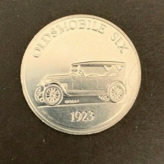 Vintage Oldsmobile Six 1923 Sunoco Franklin Silver Tone Coin Series 1