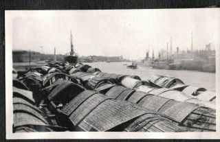 Vintage Photograph 1911 - 17 Boats/ships/buildings Manila Philippines Old Photo