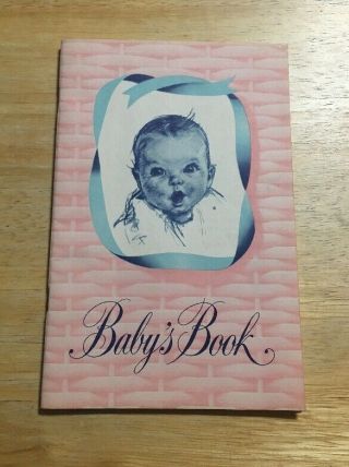 Bb097 Rare 1953 Gerber Babys Book Vintage Nursery