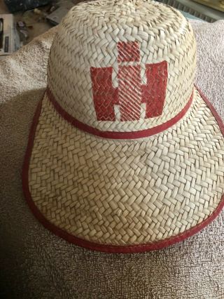 Vintage International Harvester Straw Baseball Hat - Child Or Small Adult Size