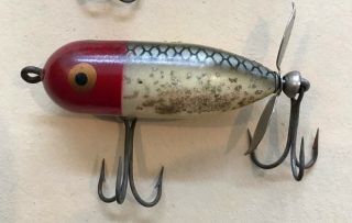 Heddon Tiny Torpedo Vintage Fishing Lure (red) (2.  5 ")