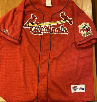 Vtg 1998 Majestic Mlb St.  Louis Cardinals Mark Mcgwire 70 Home Run Jersey Sz Xl
