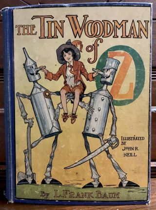 The Tin Woodman Of Oz By L.  Frank Baum (1918) Vintage Hardcover Book
